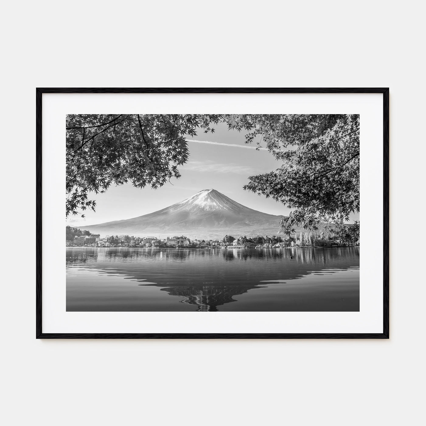 Japan Landscape B&W Poster
