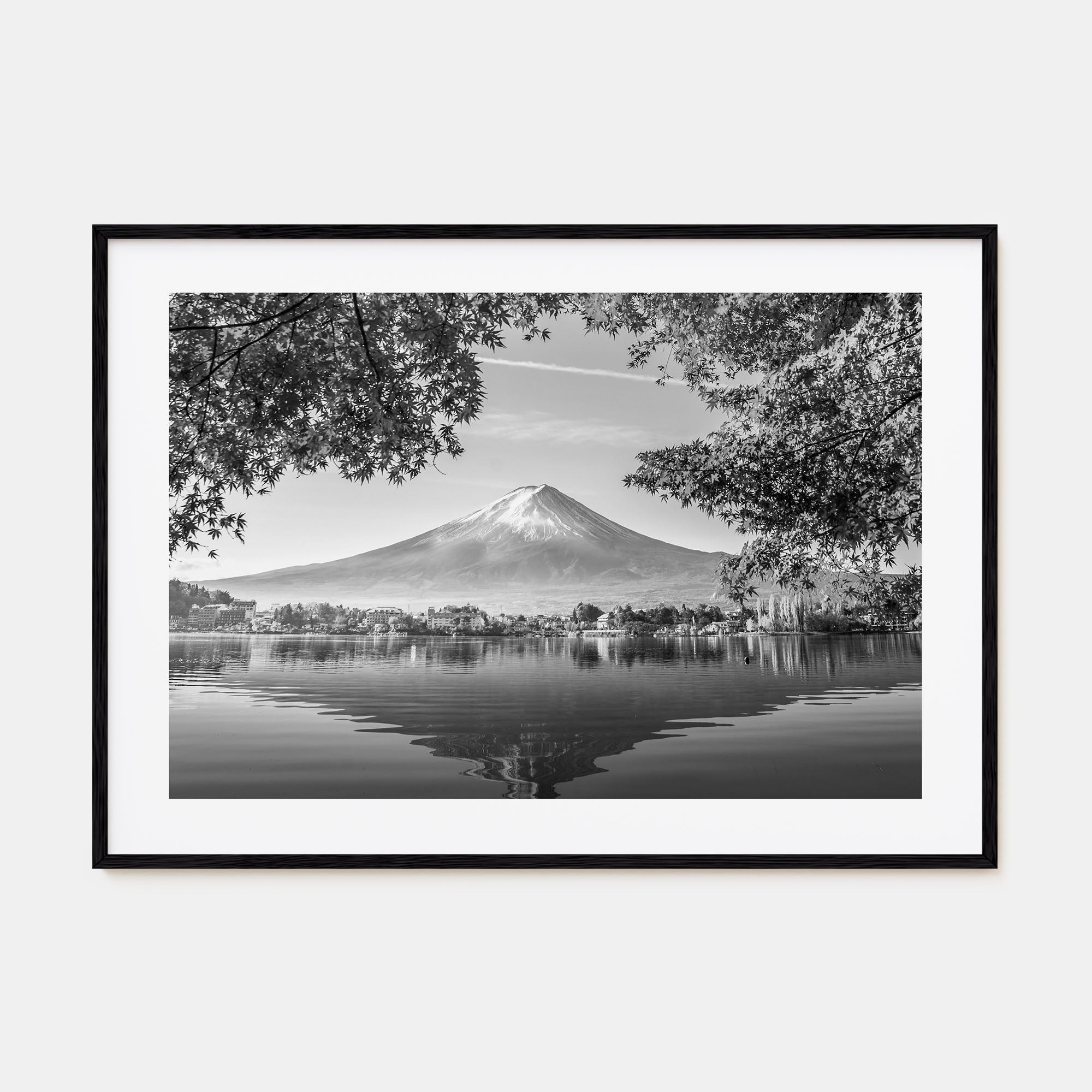 Japan Landscape B&W Poster