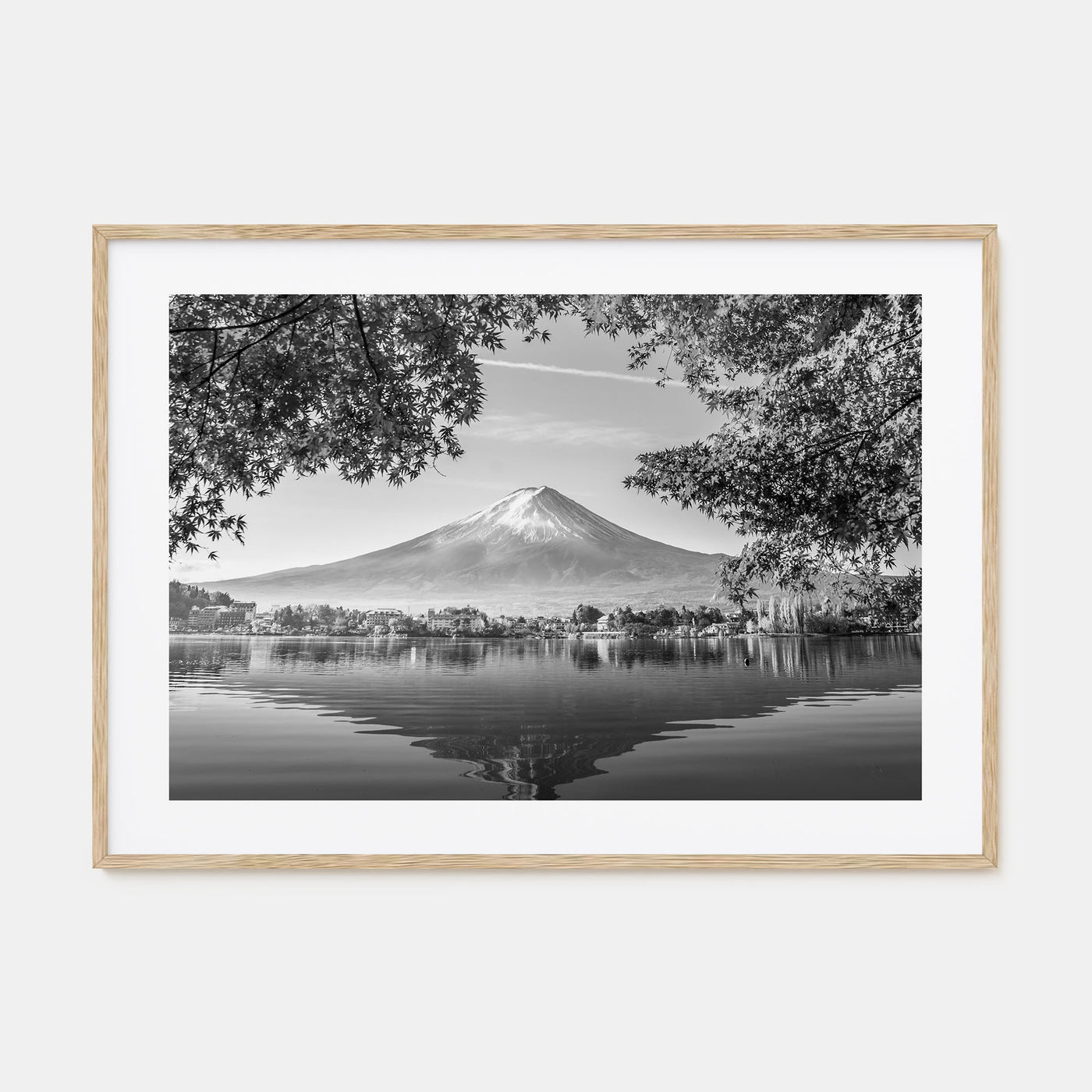 Japan Landscape B&W Poster