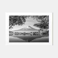 Japan Landscape B&W Poster
