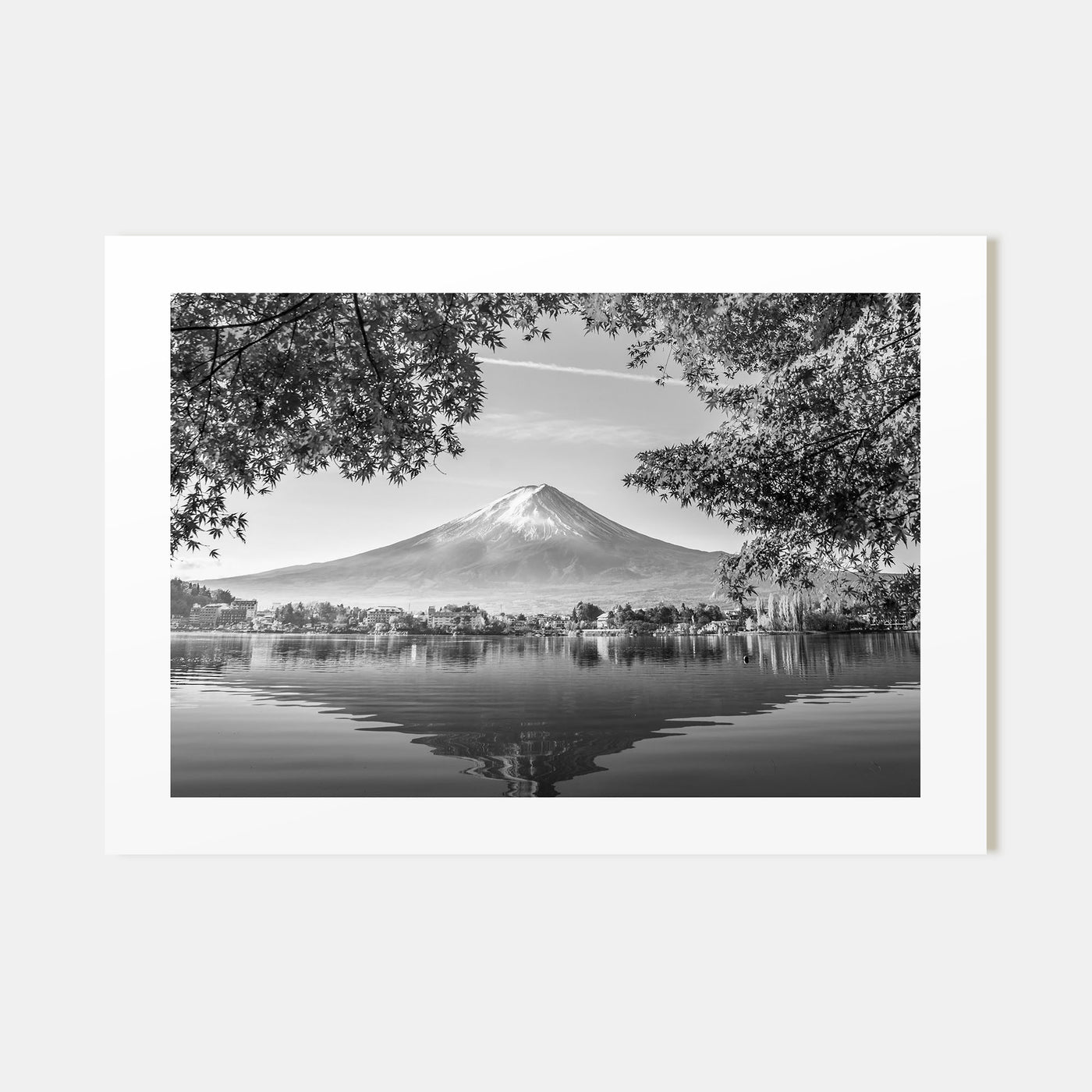 Japan Landscape B&W Poster