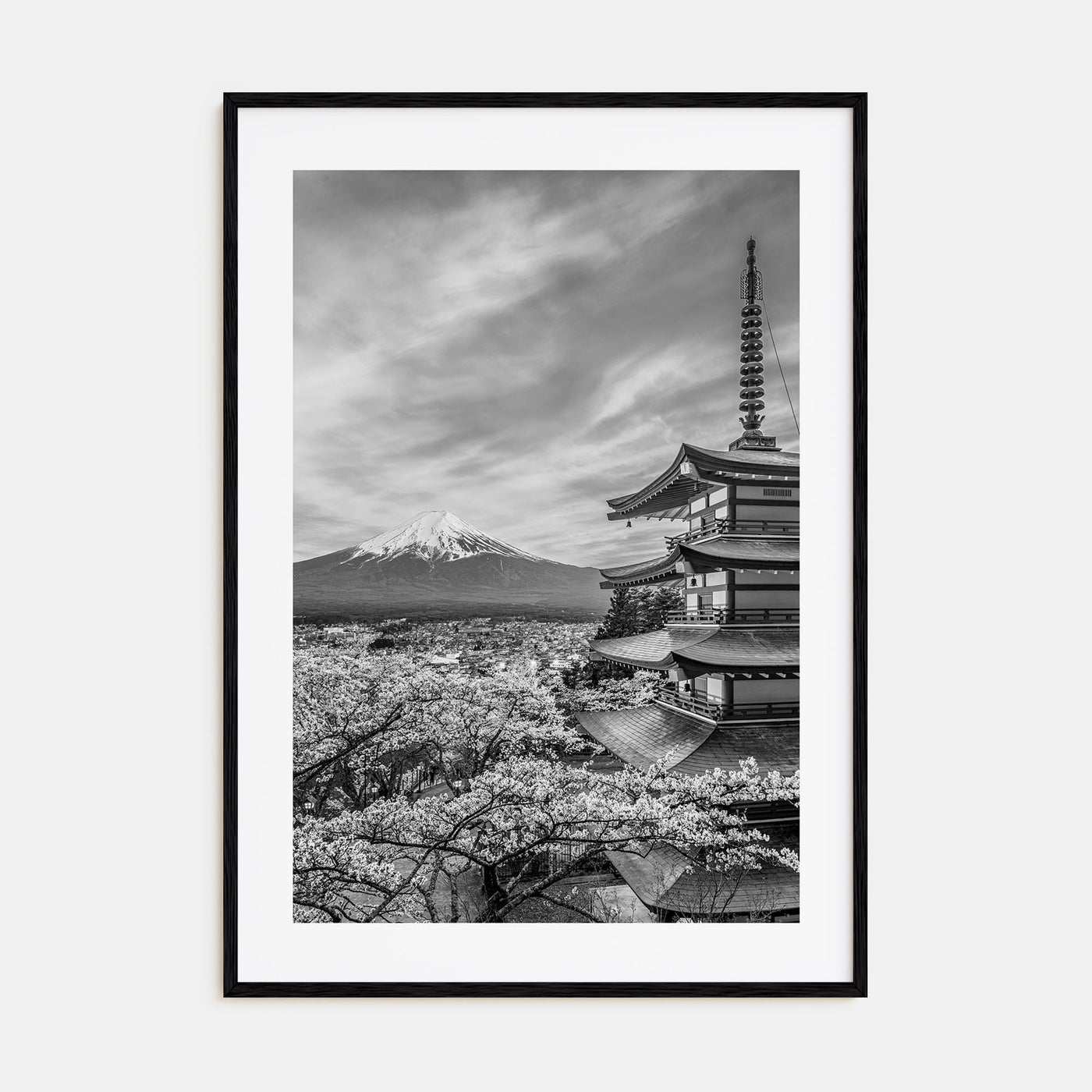Japan Photo B&W Poster
