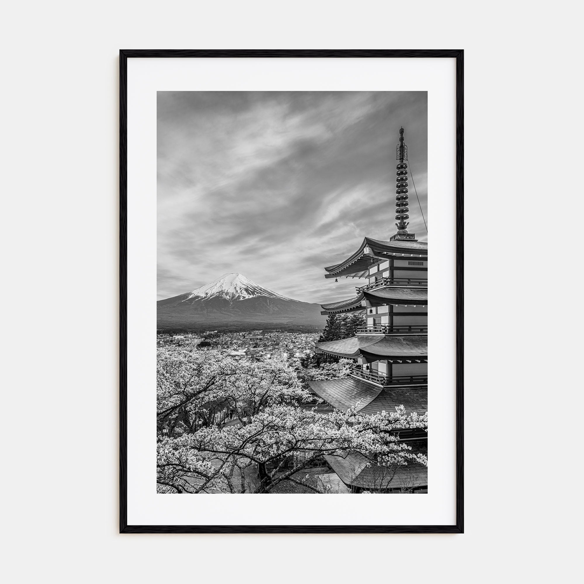 Japan Photo B&W Poster