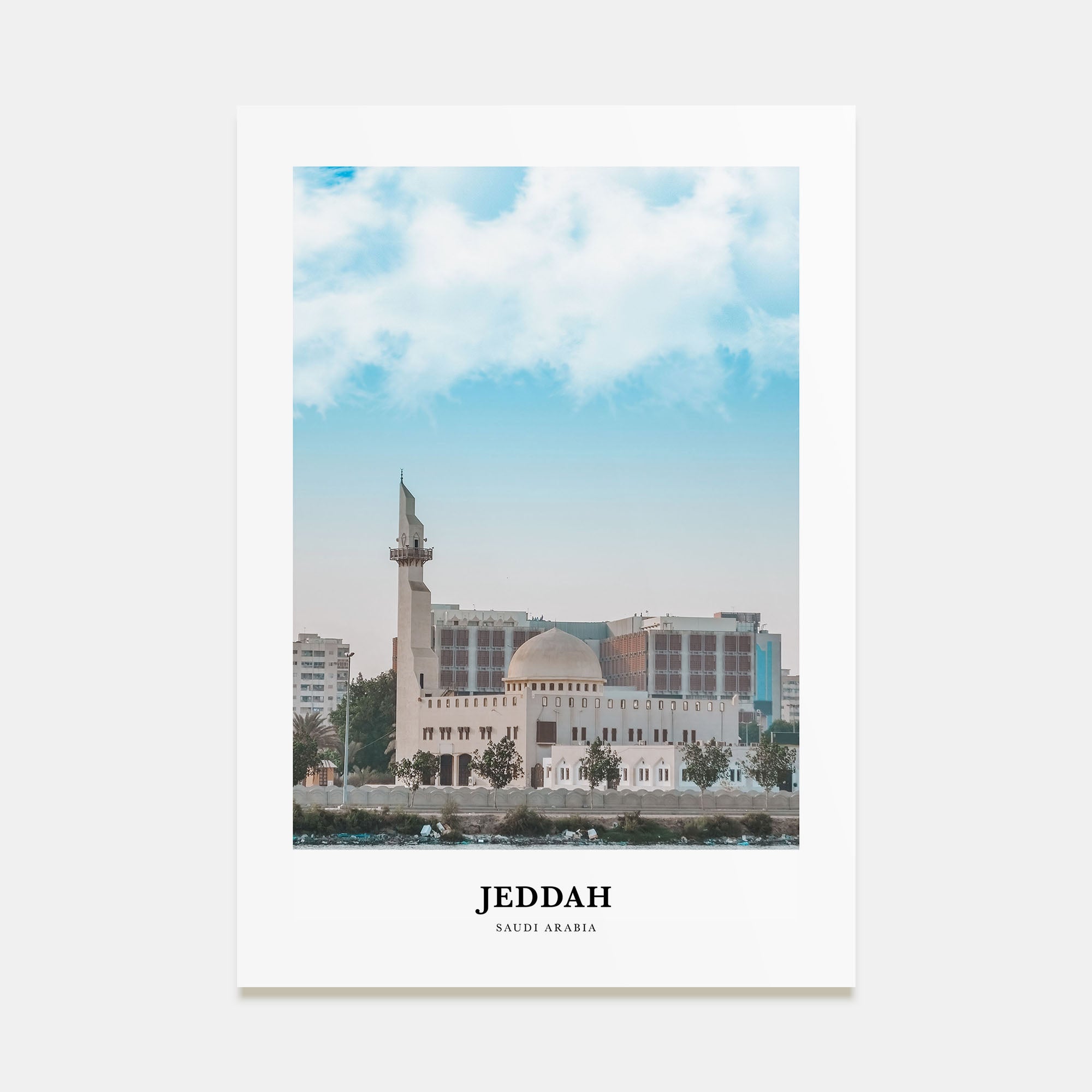 Jeddah Portrait Color Poster