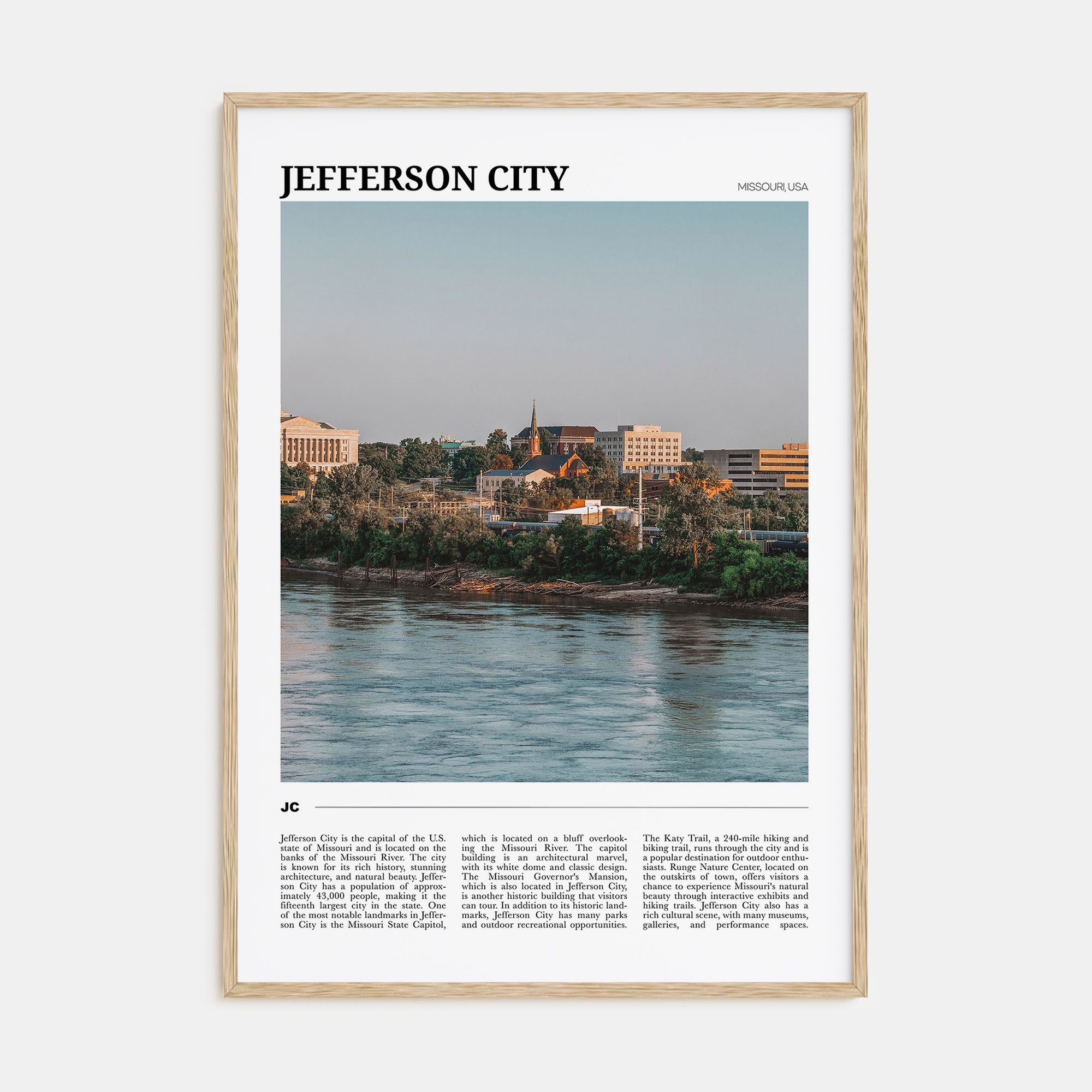 Jefferson City Travel Color No 1 Poster
