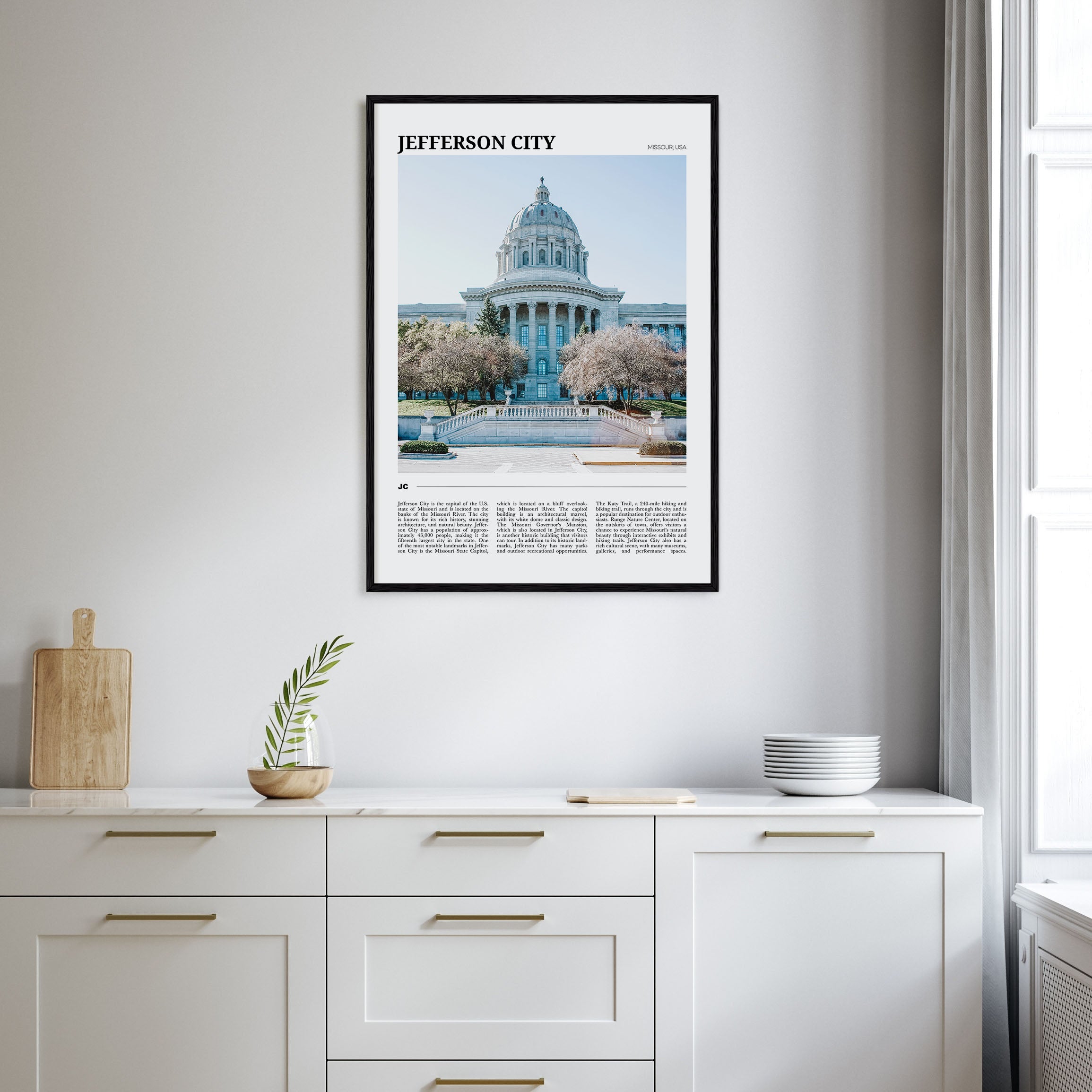 Jefferson City Travel Color No 2 Poster