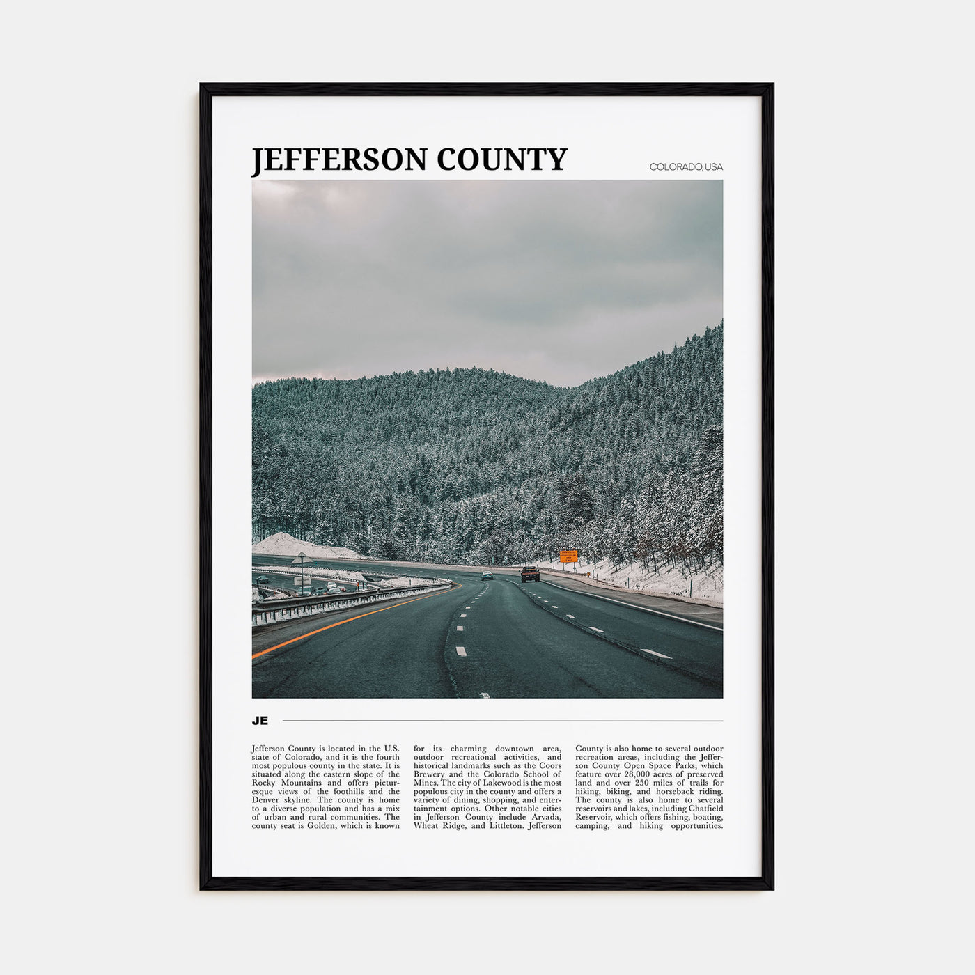 Jefferson County Travel Color Poster