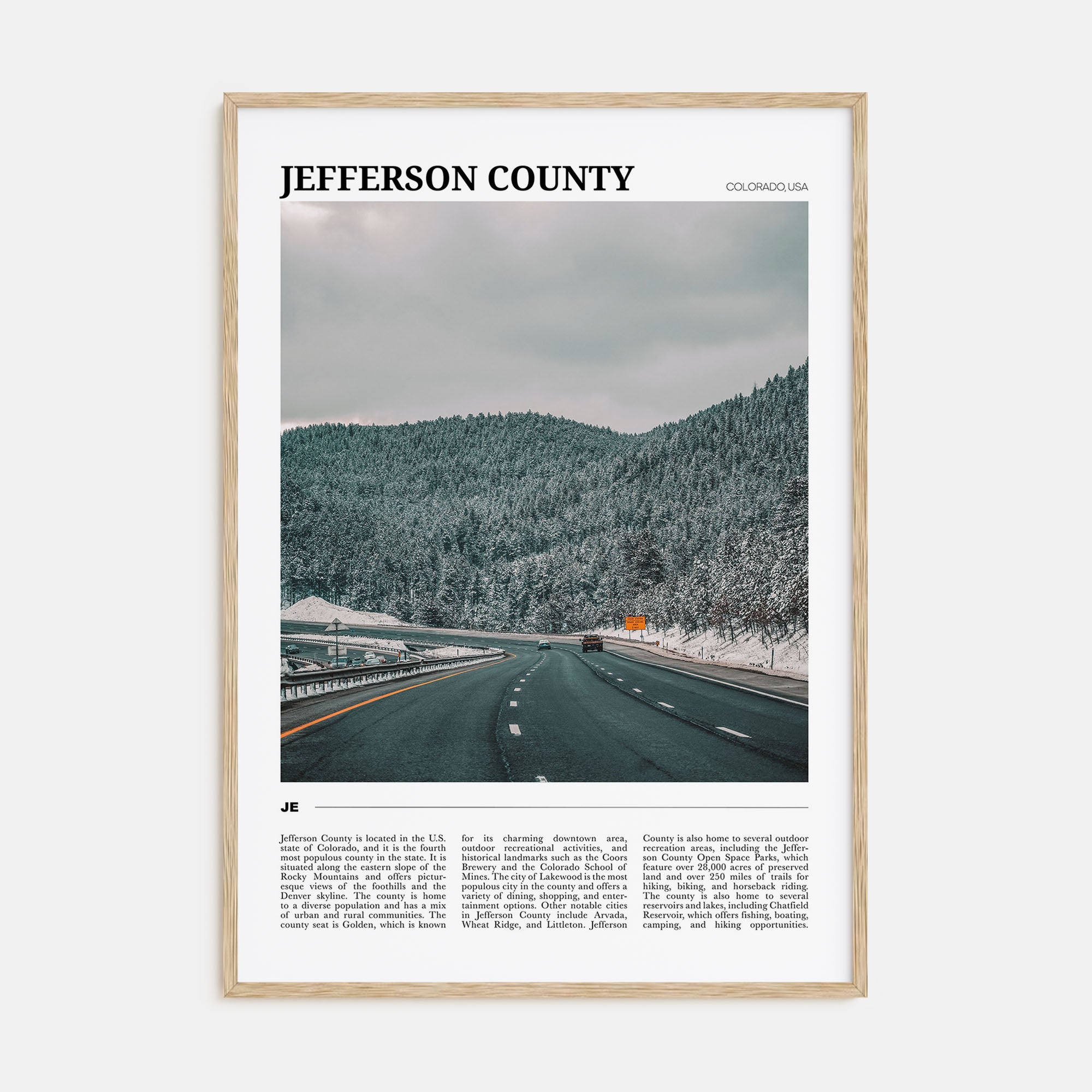 Jefferson County Travel Color Poster
