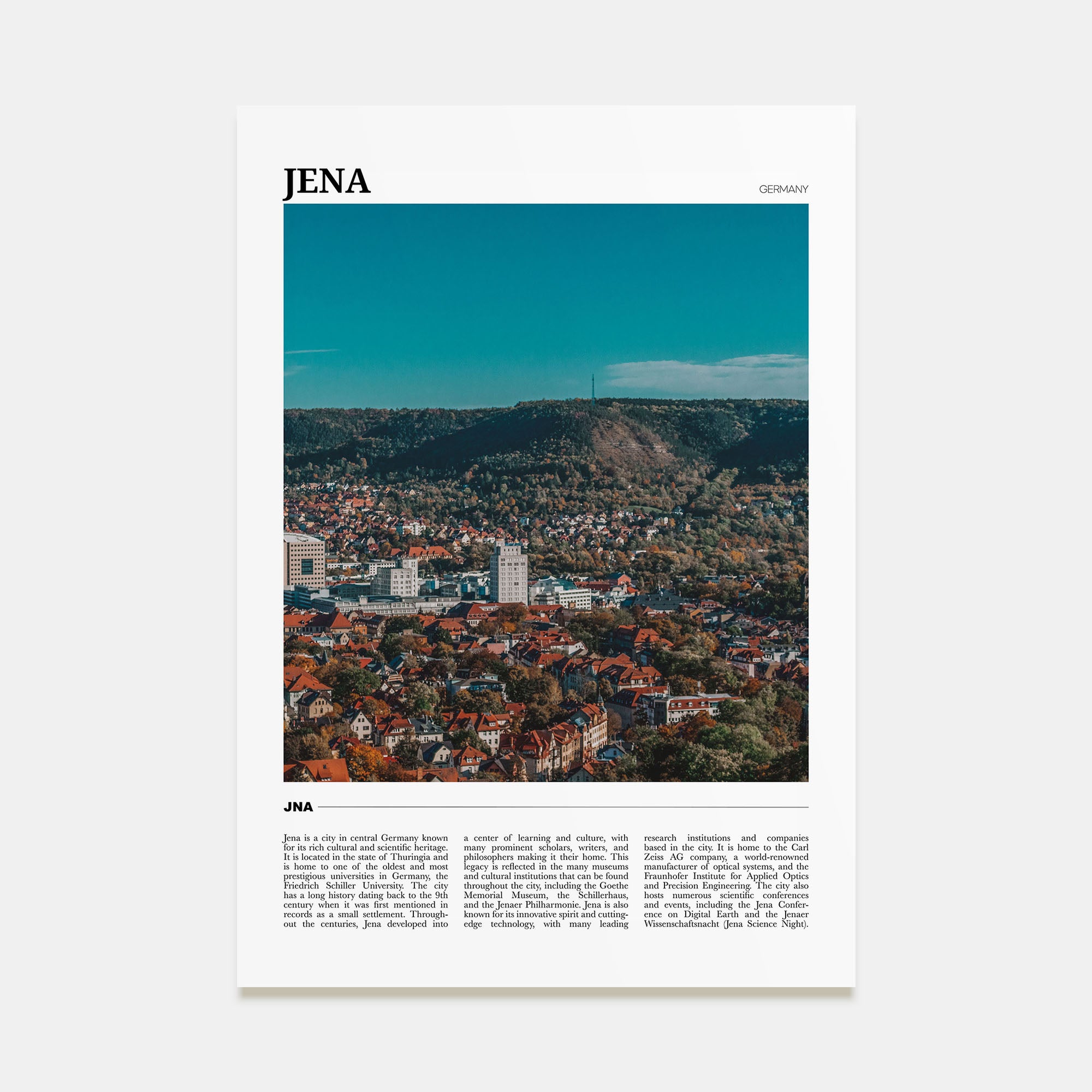 Jena Travel Color Poster