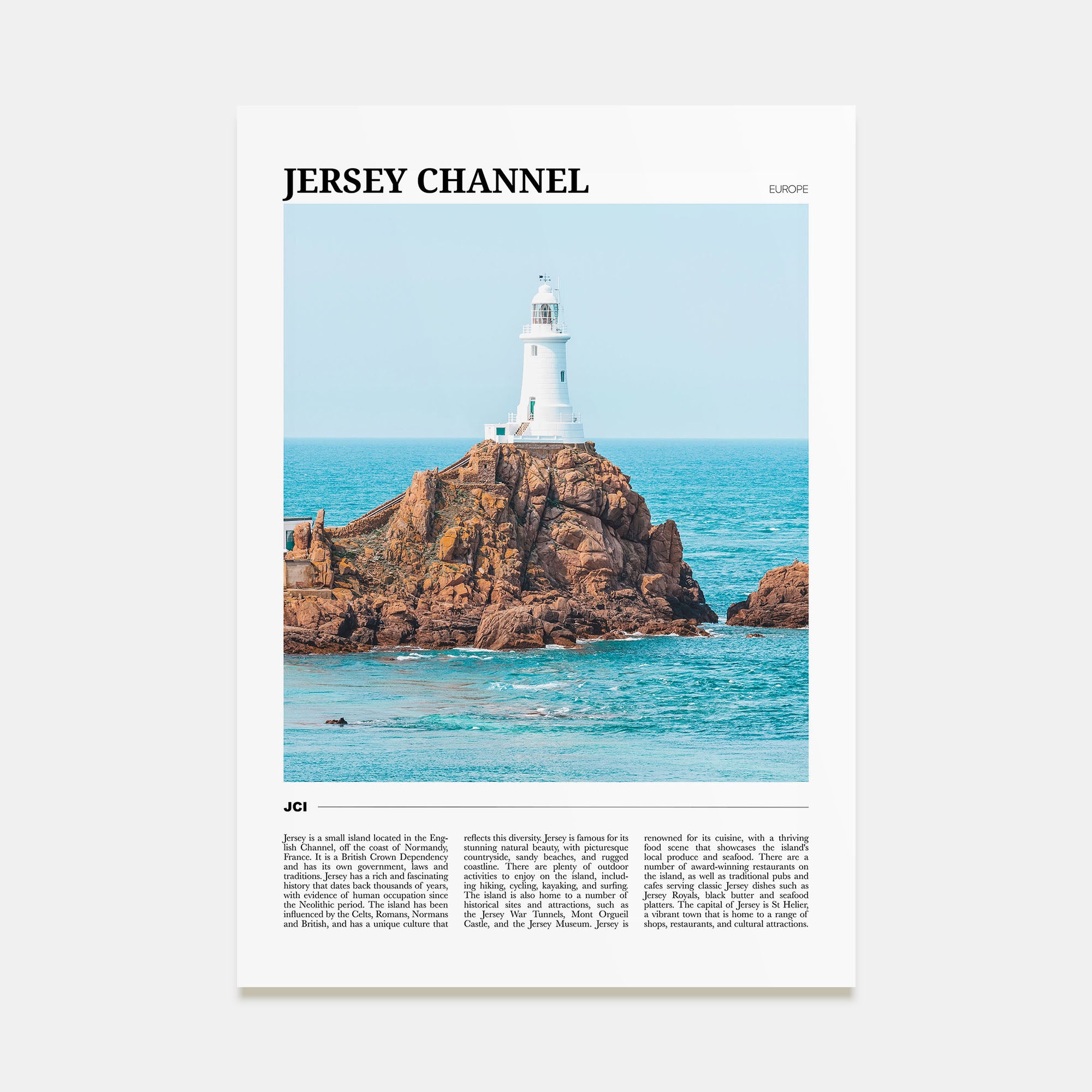 Jersey, Channel Islands Travel Color No 2 Poster