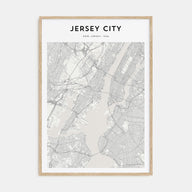 Jersey City Map Portrait Poster