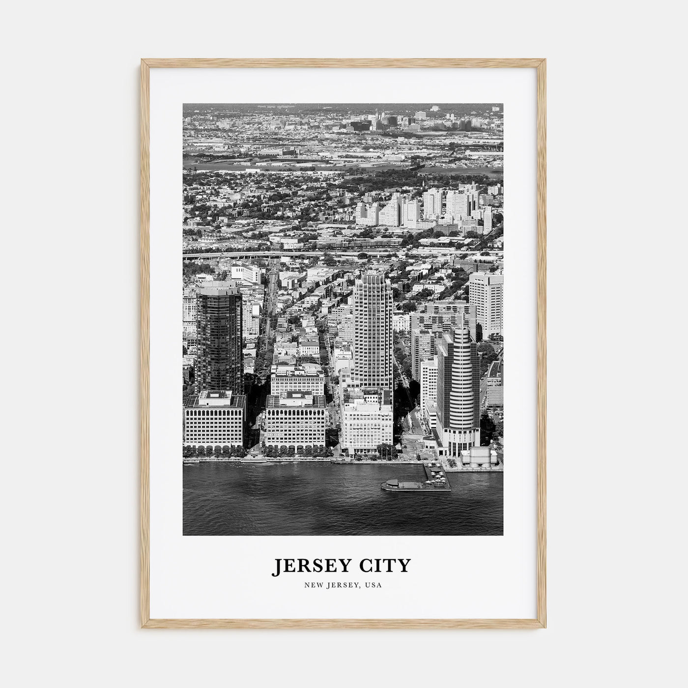 Jersey City Portrait B&W No 1 Poster