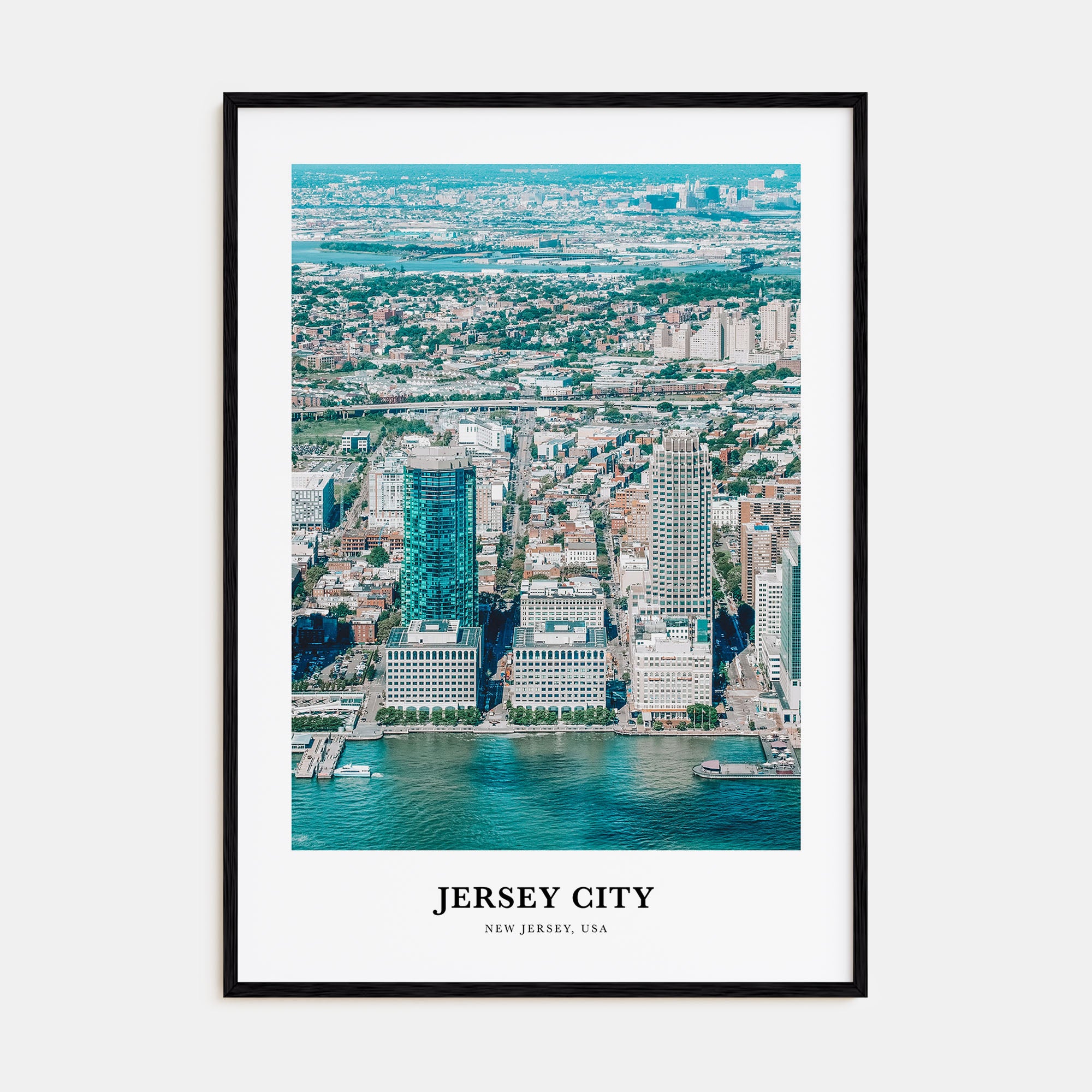 Jersey City Portrait Color Poster
