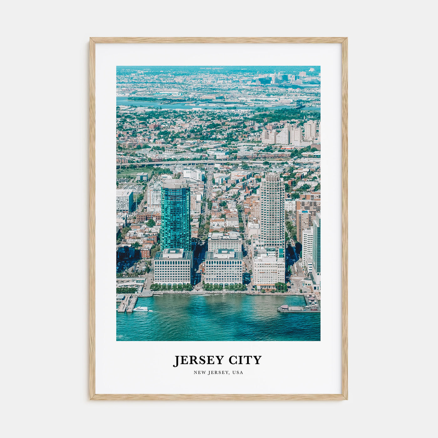 Jersey City Portrait Color Poster