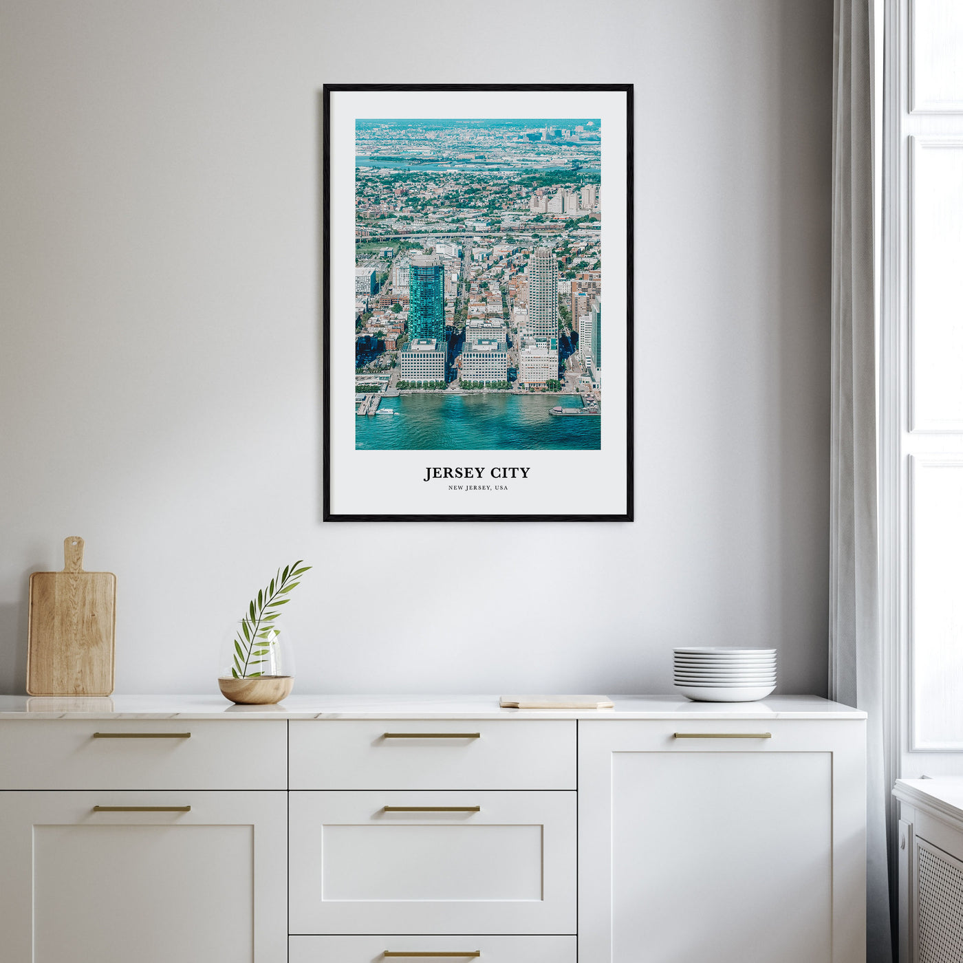 Jersey City Portrait Color Poster
