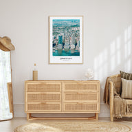 Jersey City Portrait Color Poster