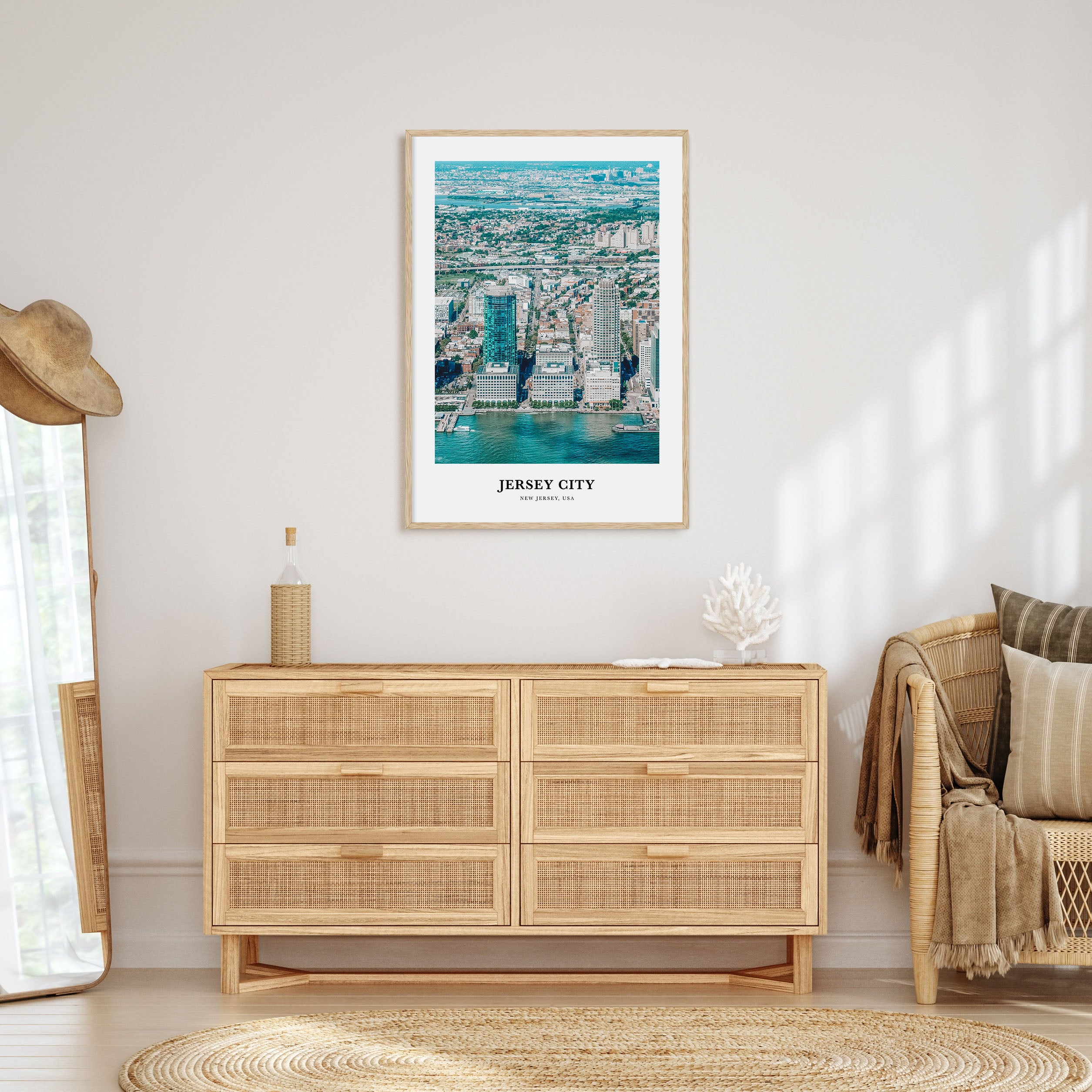 Jersey City Portrait Color Poster