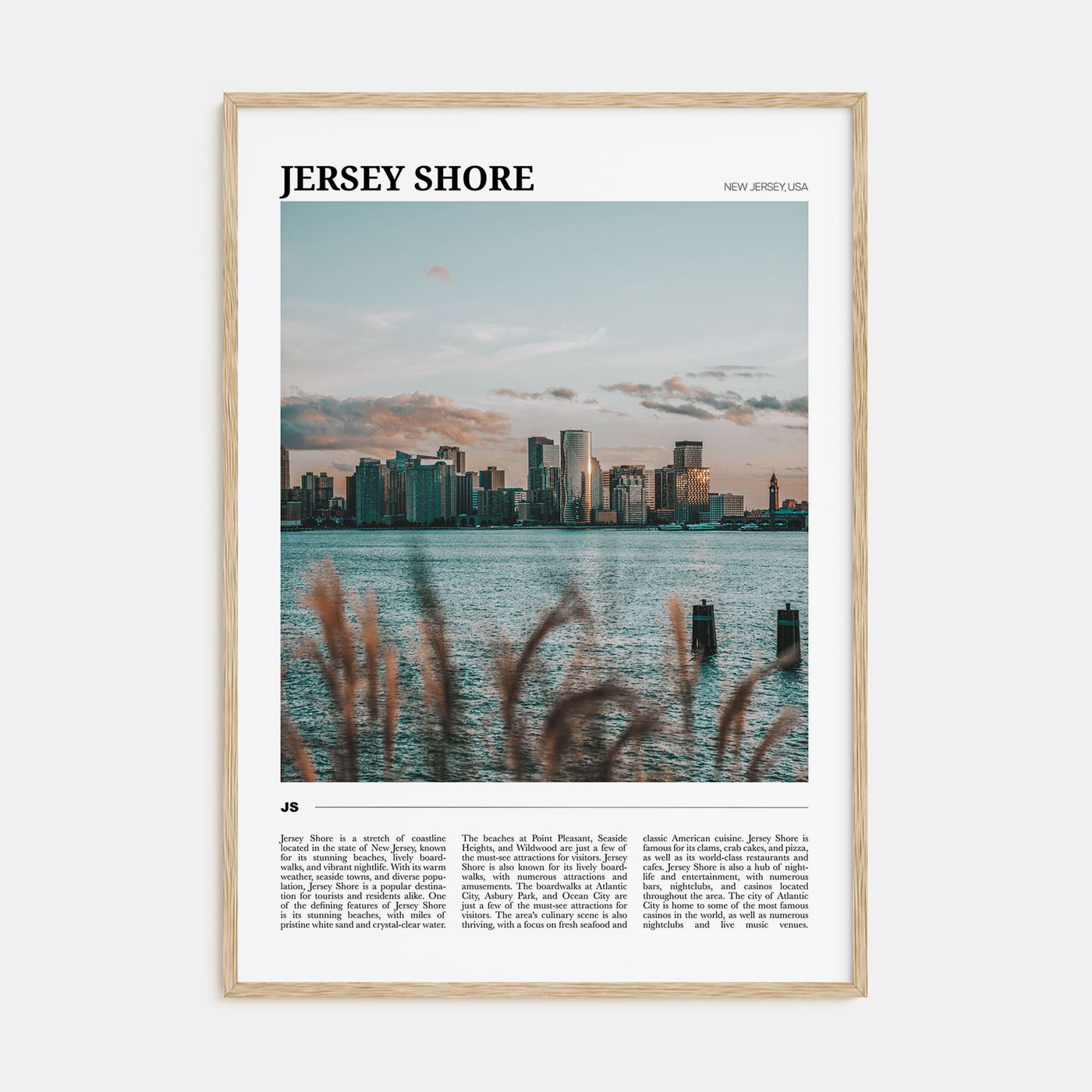Jersey Shore Travel Color Poster