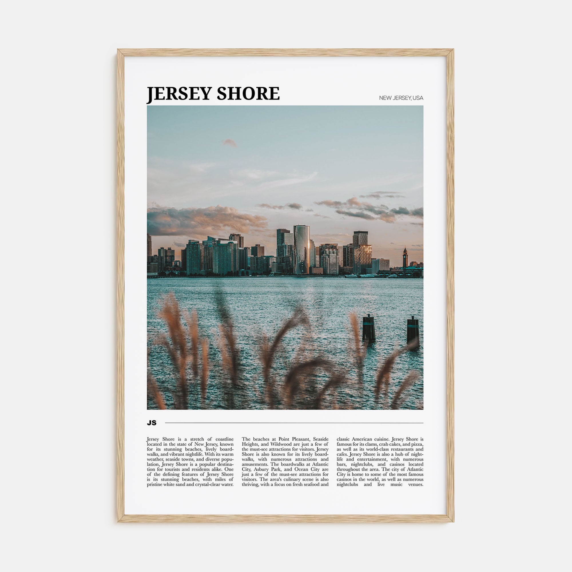 Jersey Shore Travel Color Poster