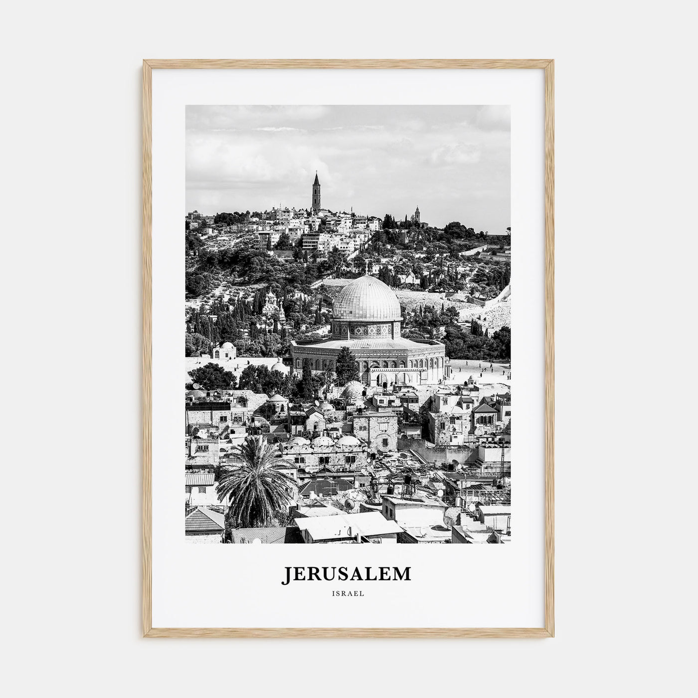 Jerusalem Portrait B&W Poster