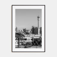 Johannesburg Photo B&W Poster