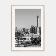 Johannesburg Photo B&W Poster