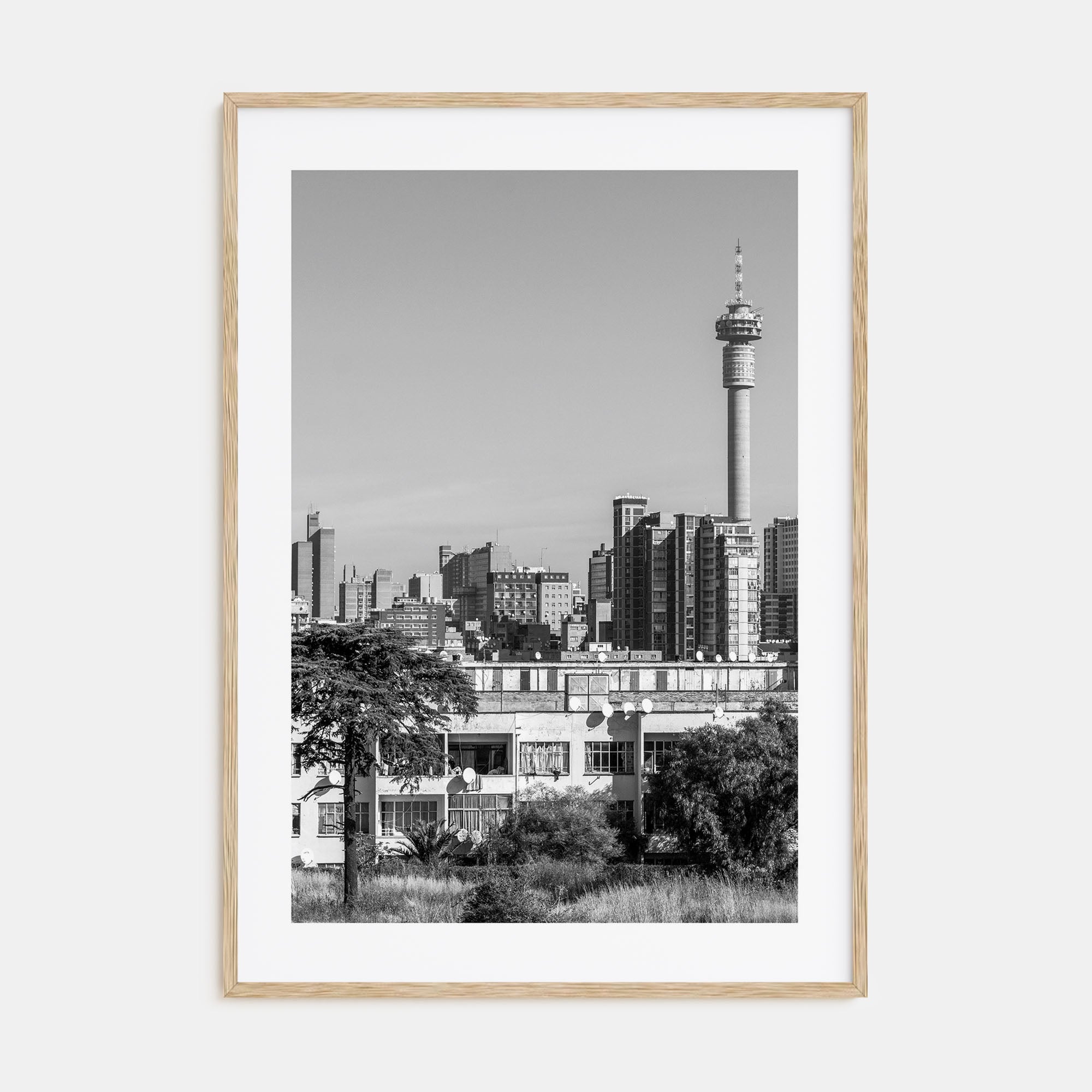 Johannesburg Photo B&W Poster