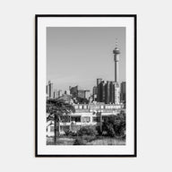 Johannesburg Photo B&W Poster