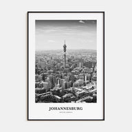 Johannesburg Portrait B&W No 1 Poster