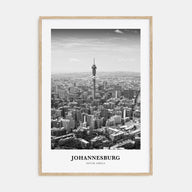 Johannesburg Portrait B&W No 1 Poster
