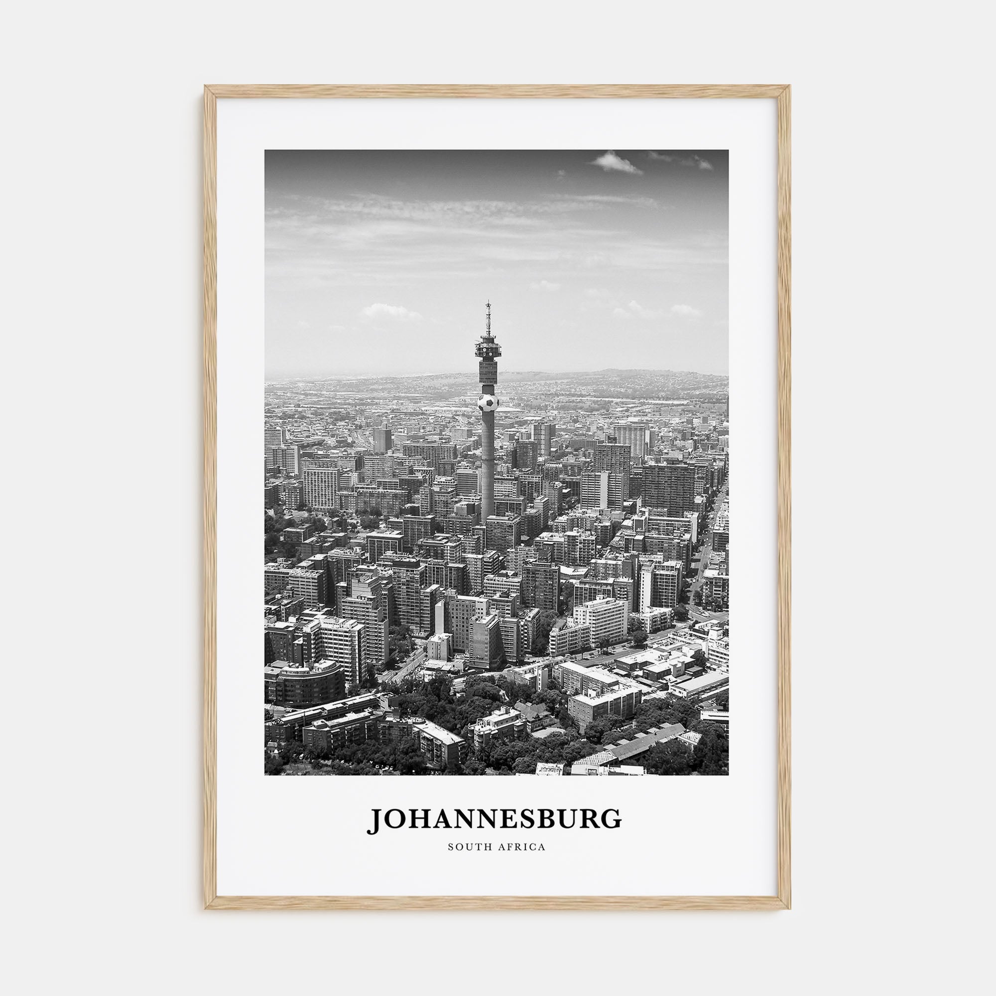 Johannesburg Portrait B&W No 1 Poster