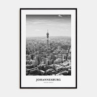 Johannesburg Portrait B&W No 1 Poster