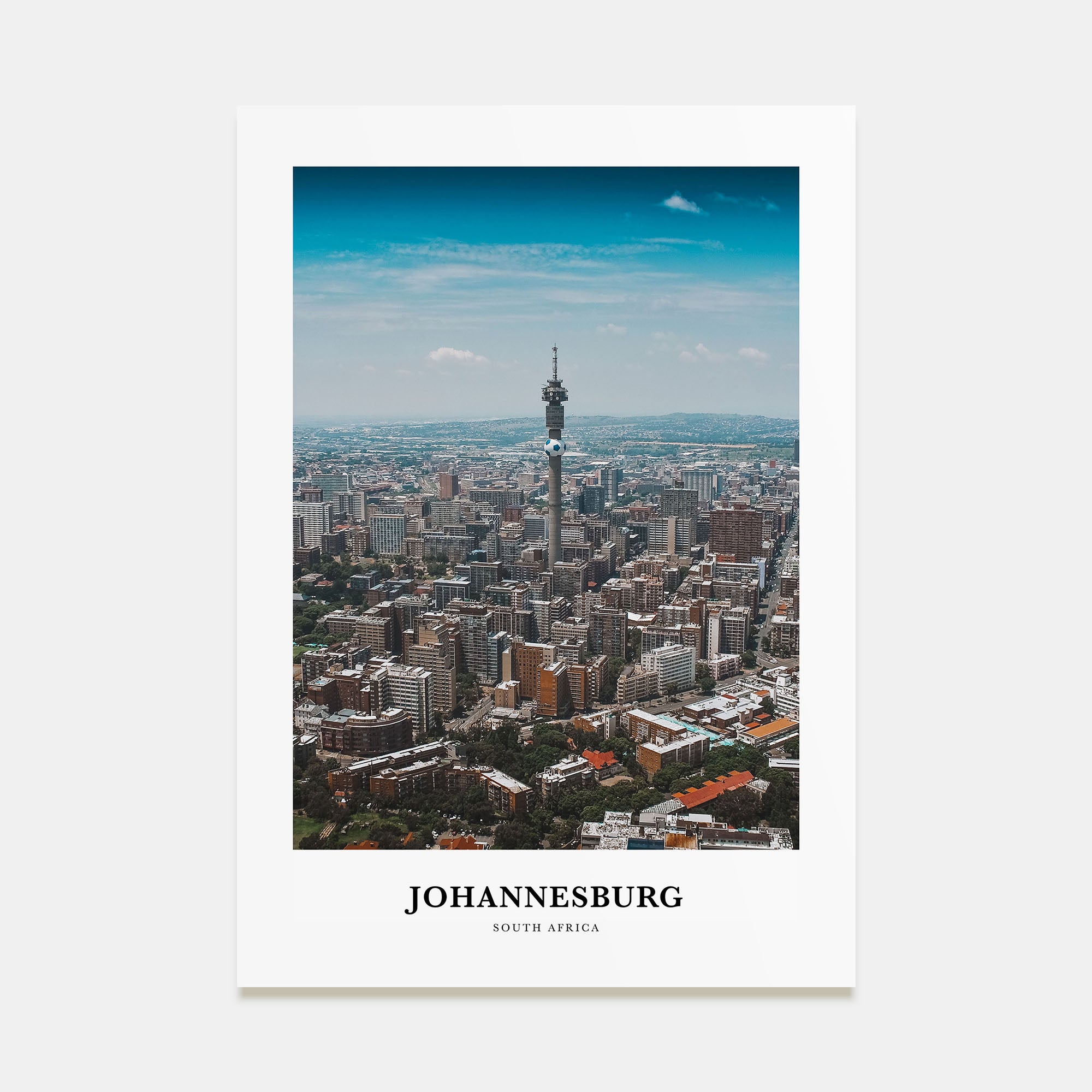 Johannesburg Portrait Color Poster
