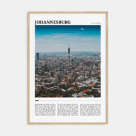 Johannesburg Travel Color Poster