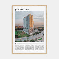 Johor Bahru Travel Color Poster