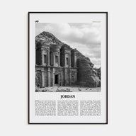 Jordan Travel B&W Poster
