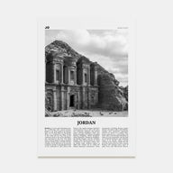 Jordan Travel B&W Poster