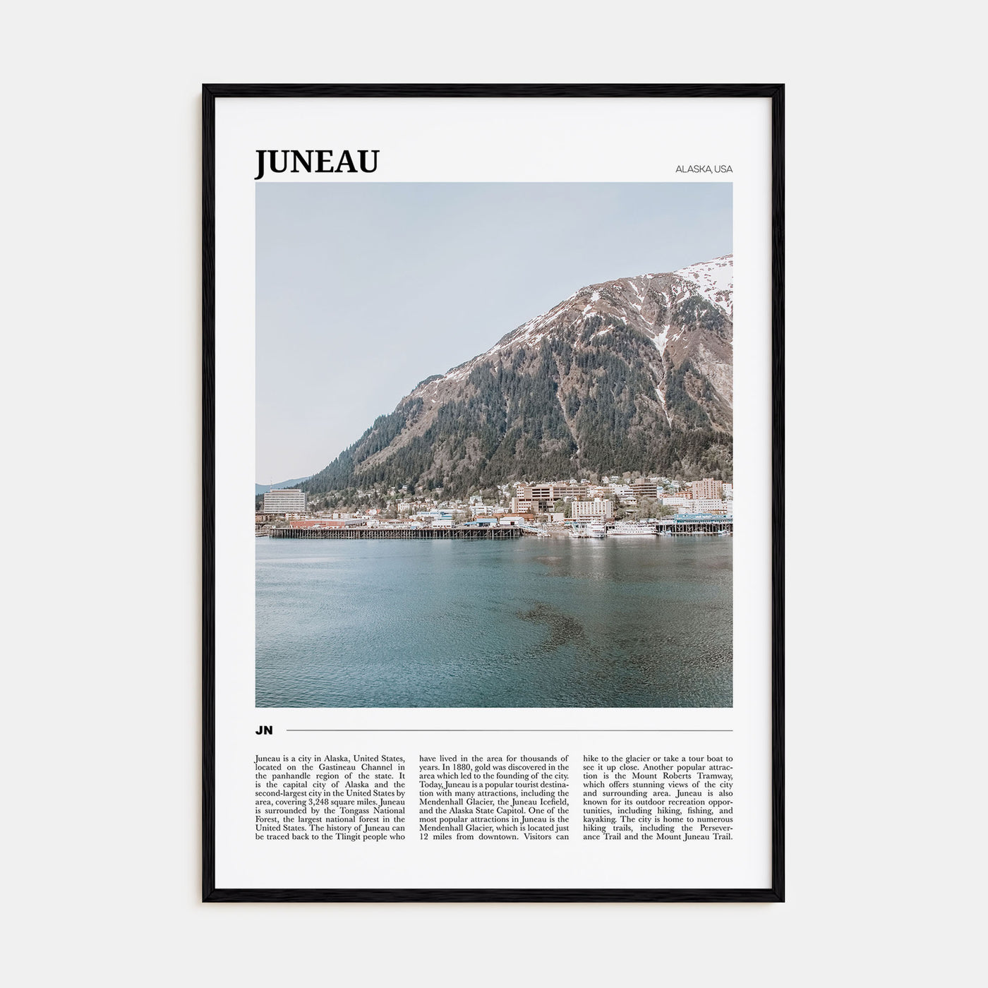 Juneau Travel Color Poster