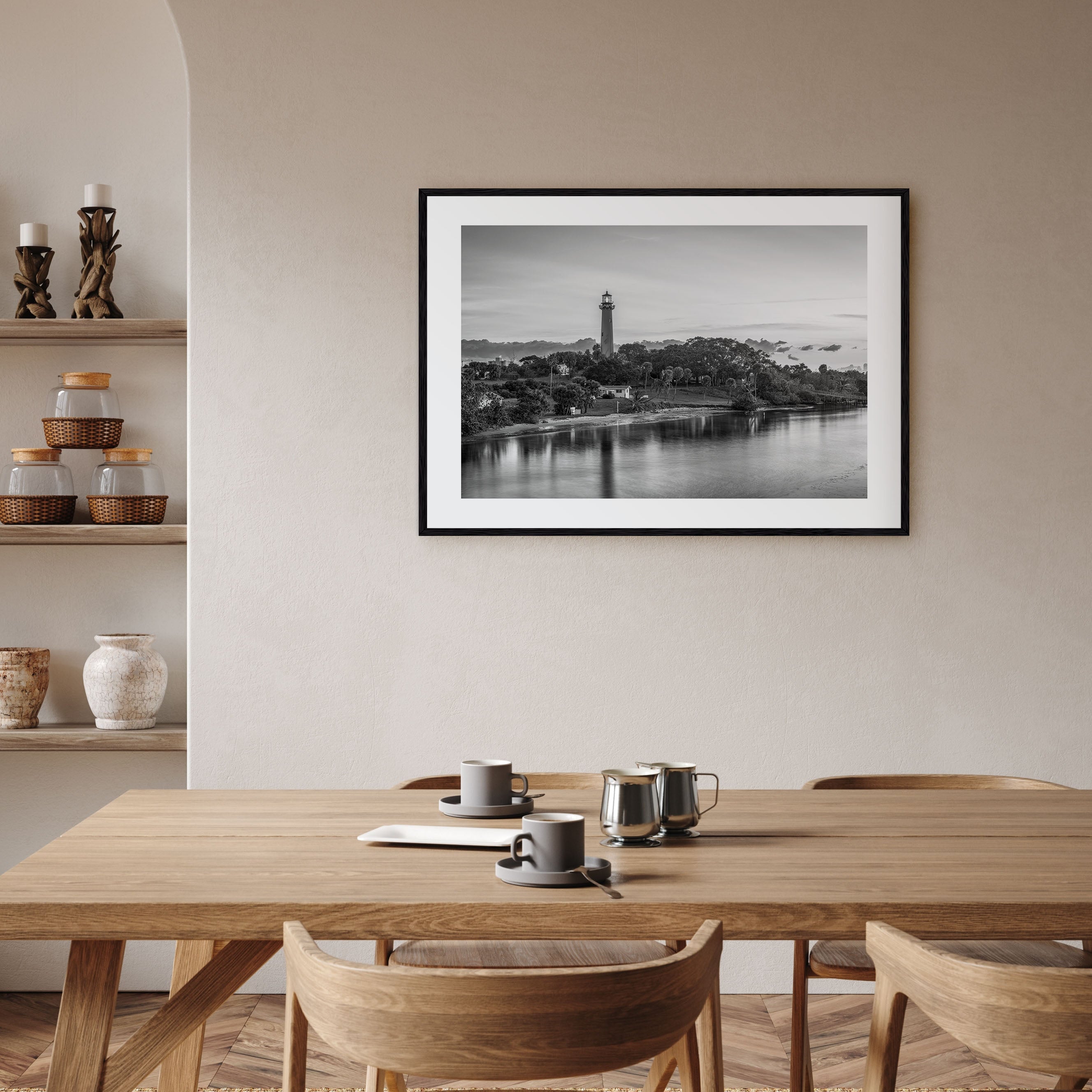 Jupiter Landscape B&W Poster