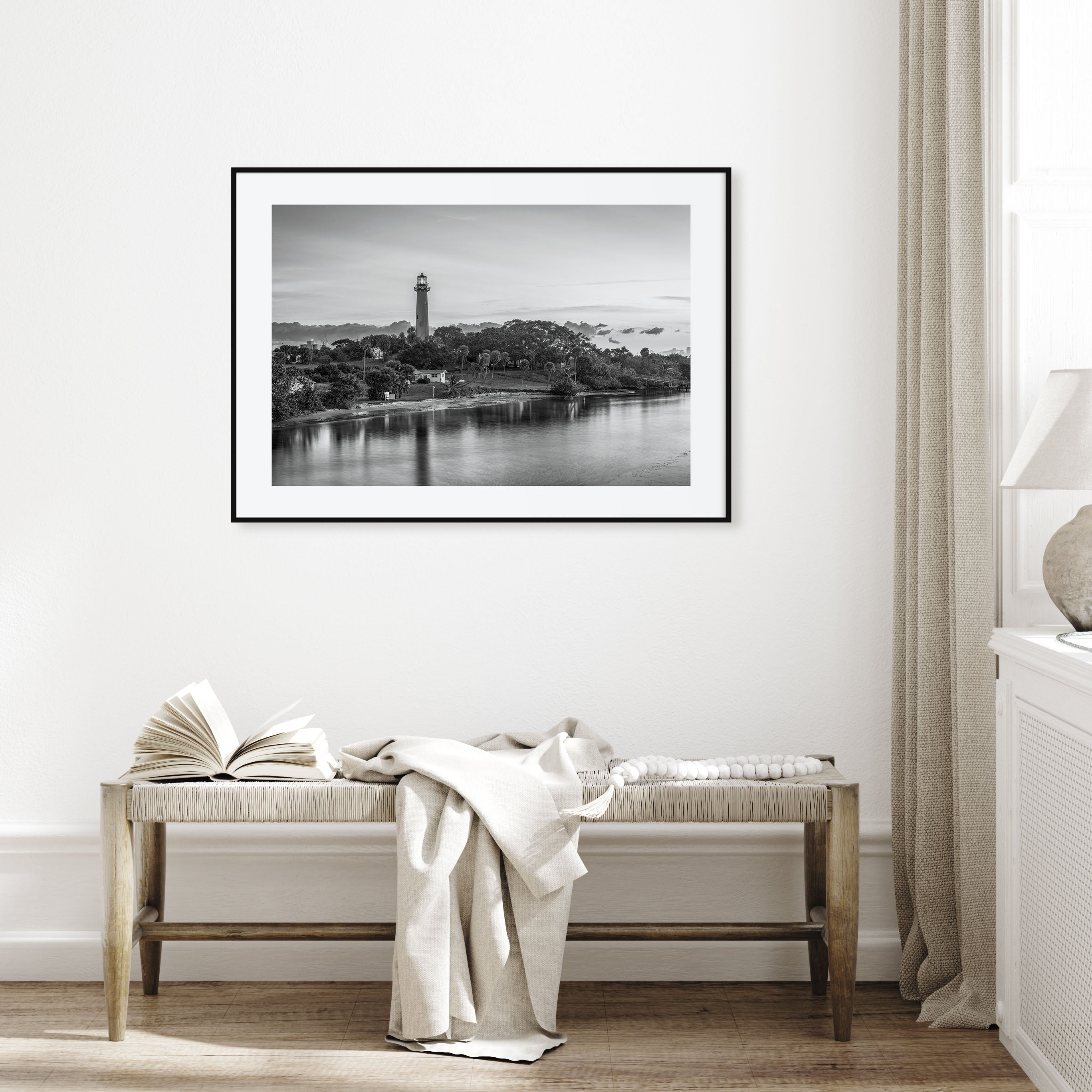 Jupiter Landscape B&W Poster