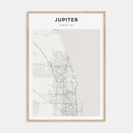 Jupiter Map Portrait Poster