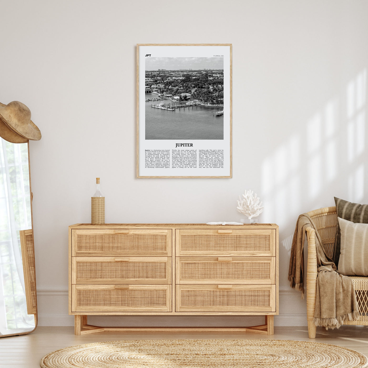 Jupiter Travel B&W Poster