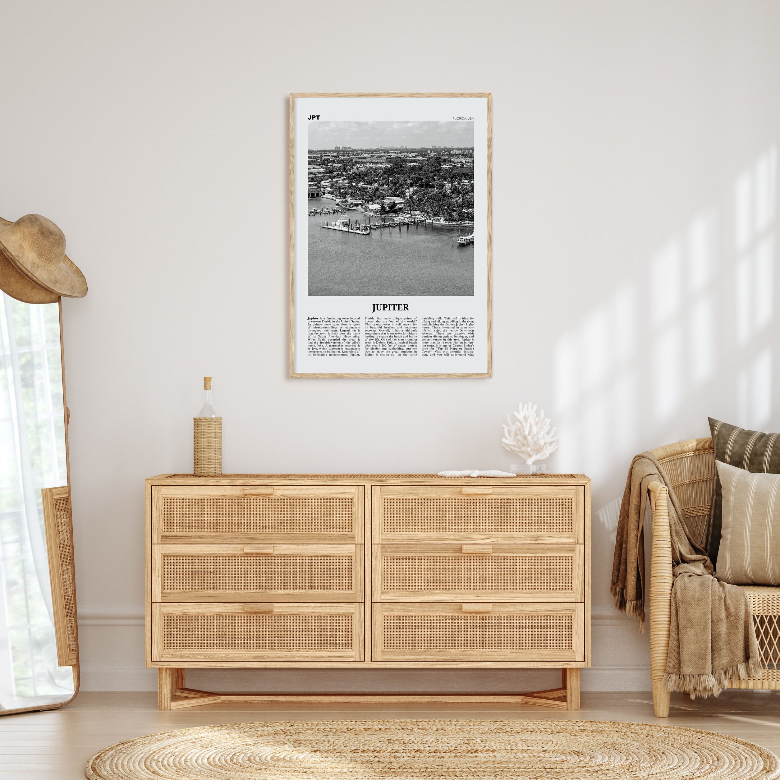 Jupiter Travel B&W Poster