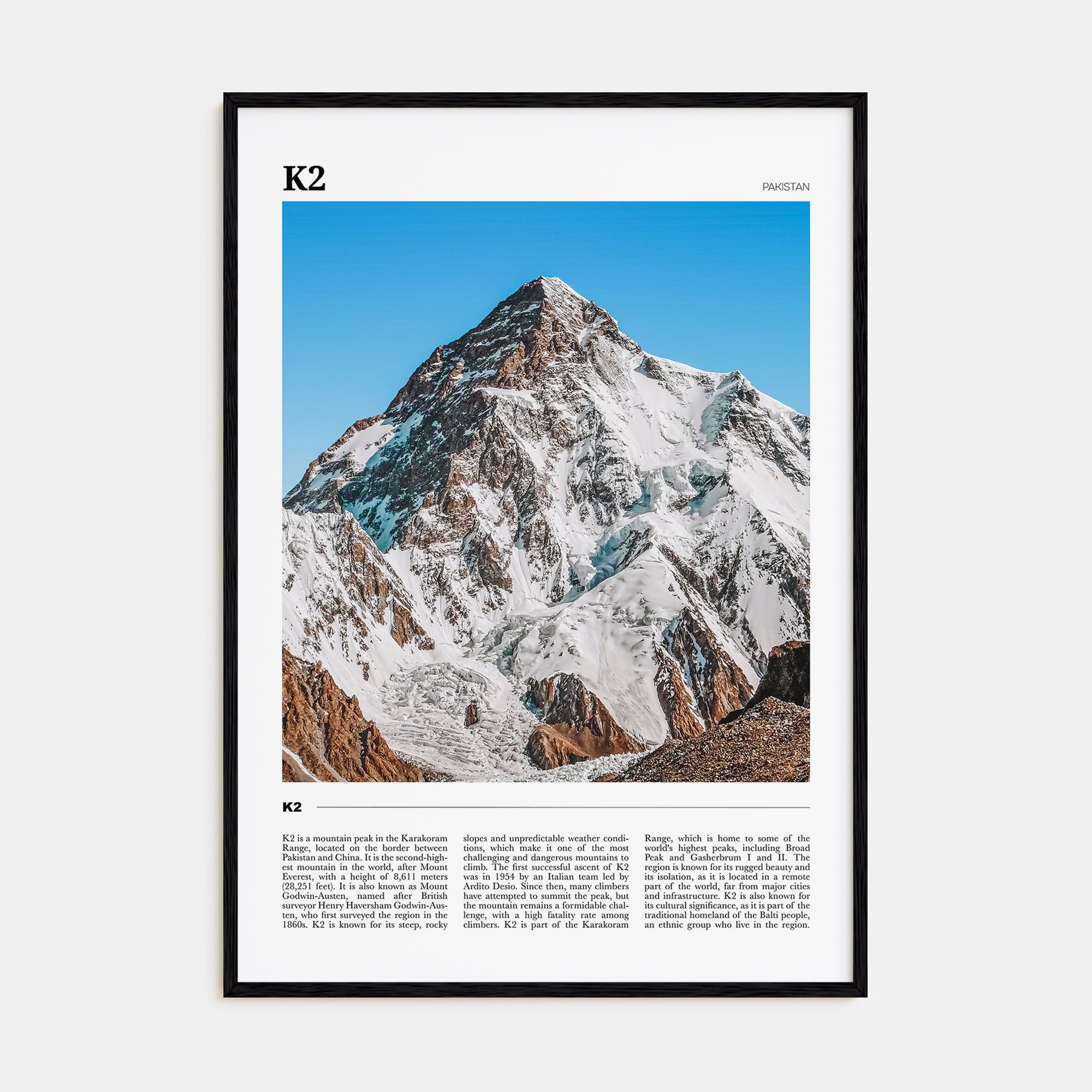 K2 Travel Color Poster