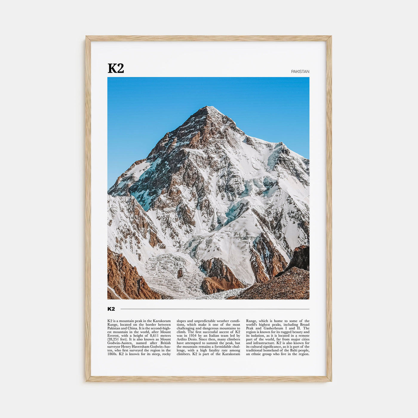 K2 Travel Color Poster
