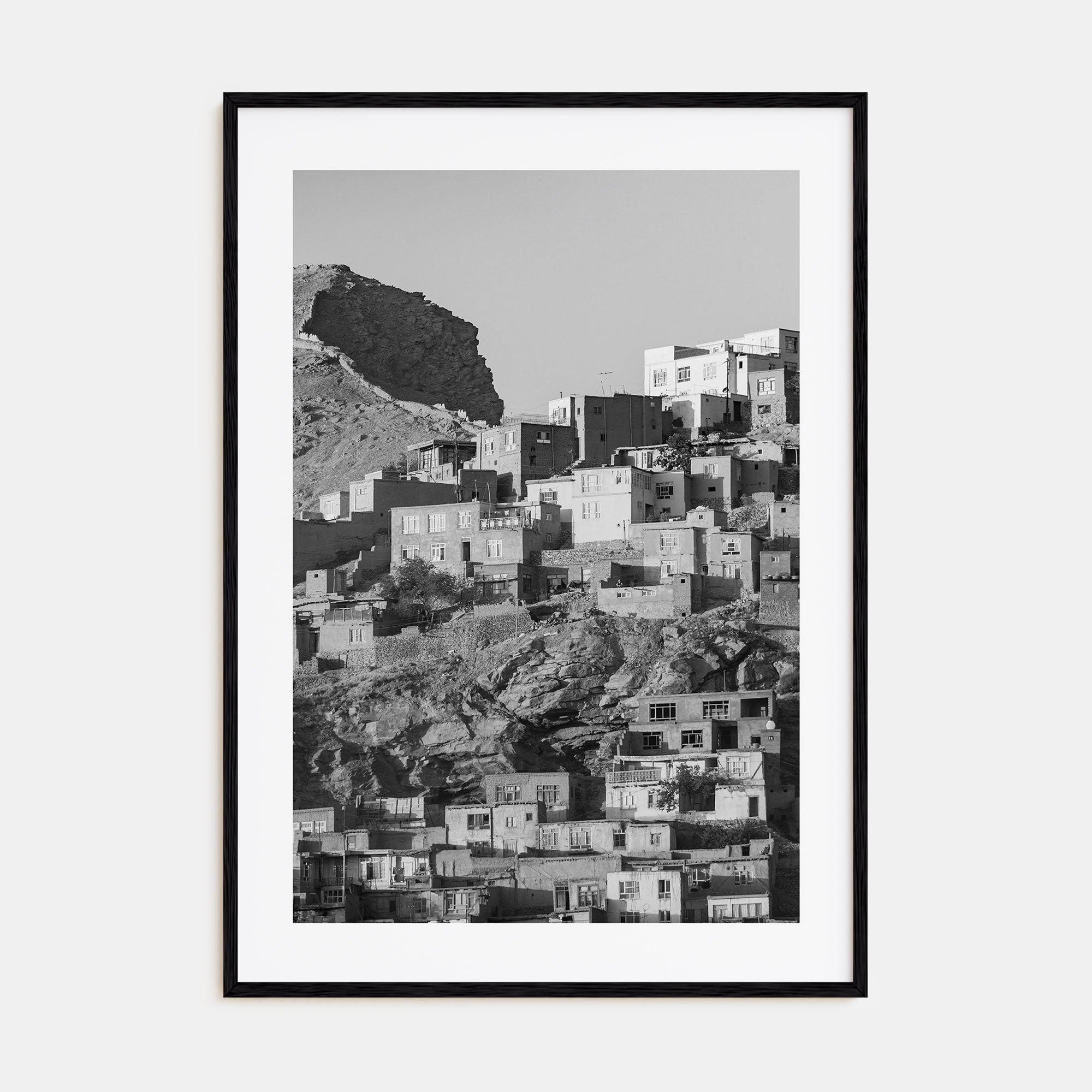 Kabul Photo B&W Poster