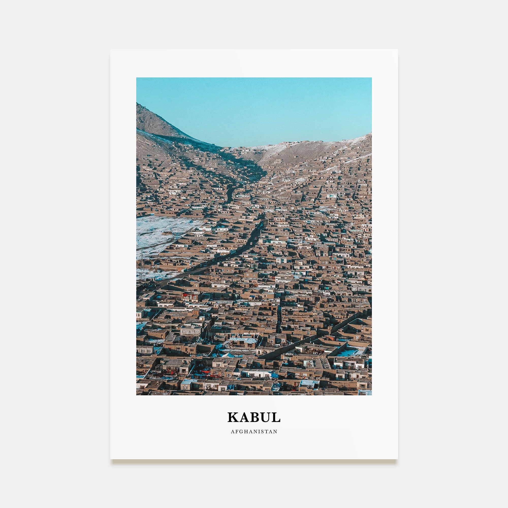 Kabul Portrait Color Poster