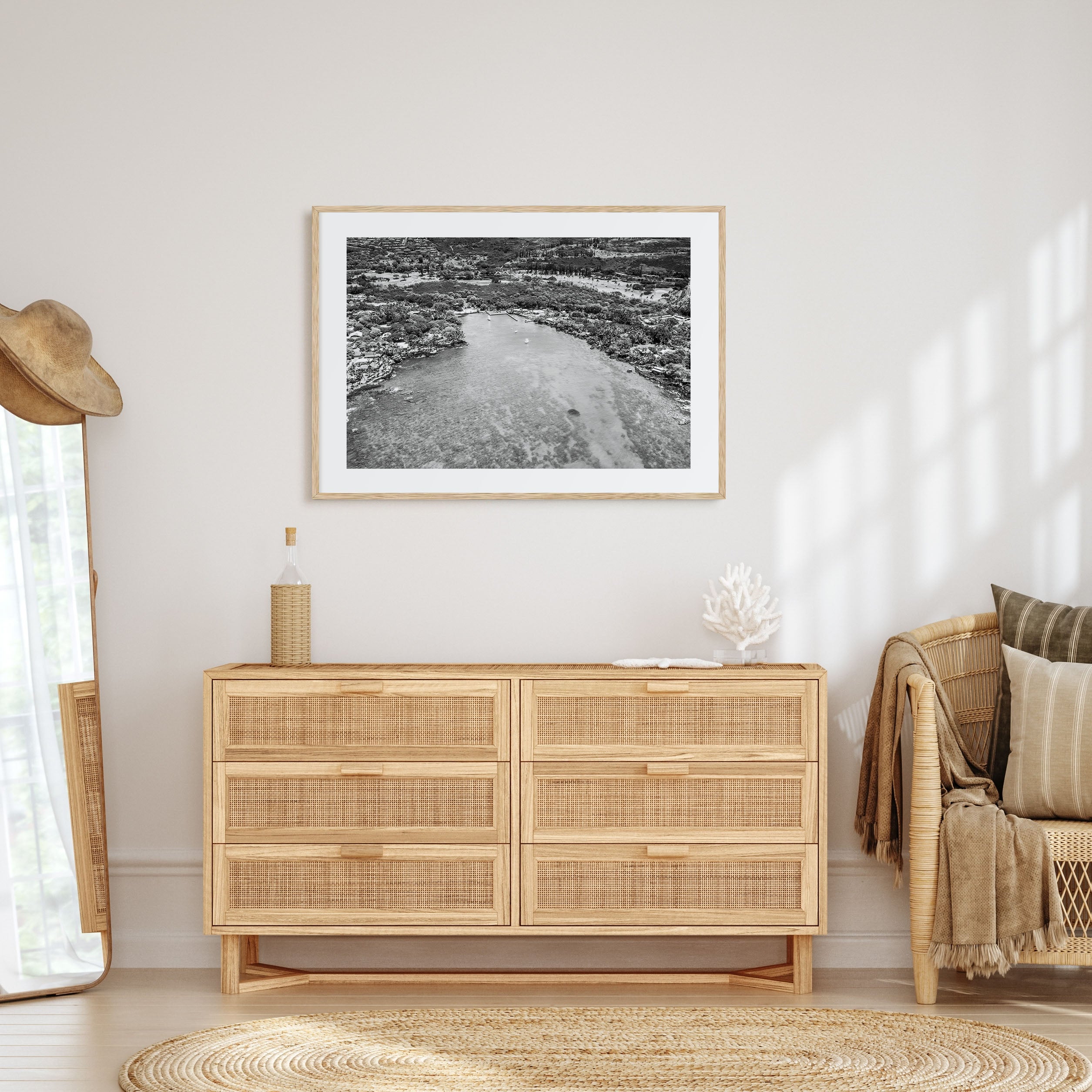 Kailua-Kona Landscape B&W Poster