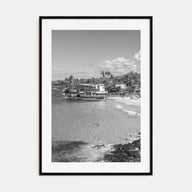 Kailua-Kona Photo B&W Poster