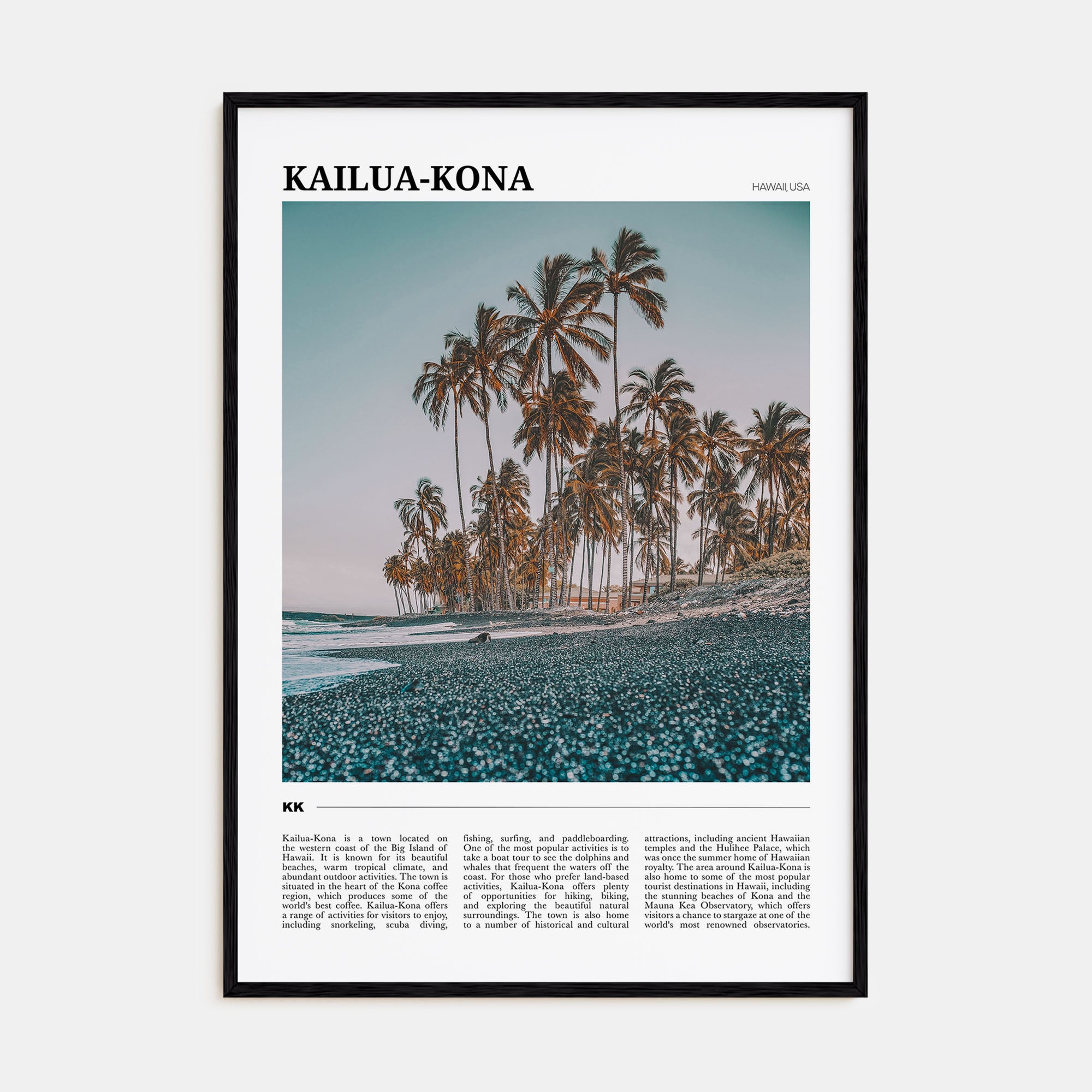 Kailua-Kona Travel Color No 1 Poster